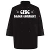 Ten Pearl Button Black Chef Coat Thumbnail