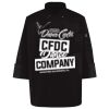 Ten Pearl Button Black Chef Coat Thumbnail