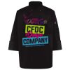 Ten Pearl Button Black Chef Coat Thumbnail